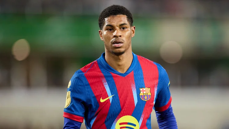 Marcus Rashford was on loan at Barcelona last summer