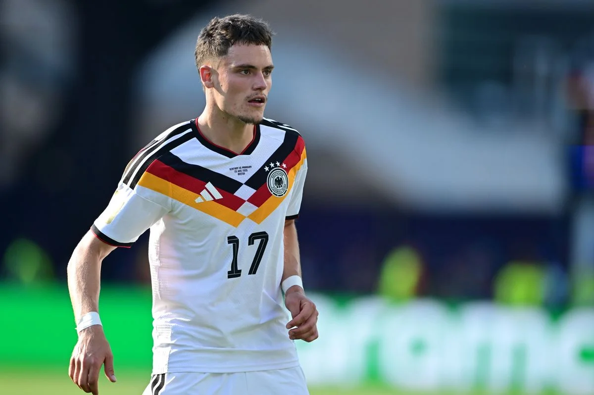 Florian Wirtz of Germany in action during the 2026 FIFA World Cup Round of 32 match between Germany and Paraguay at Boston Stadium