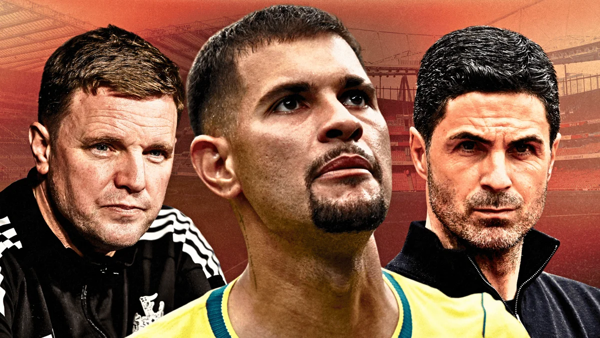 Eddie Howe, Bruno Guimaraes, Mikel Arteta