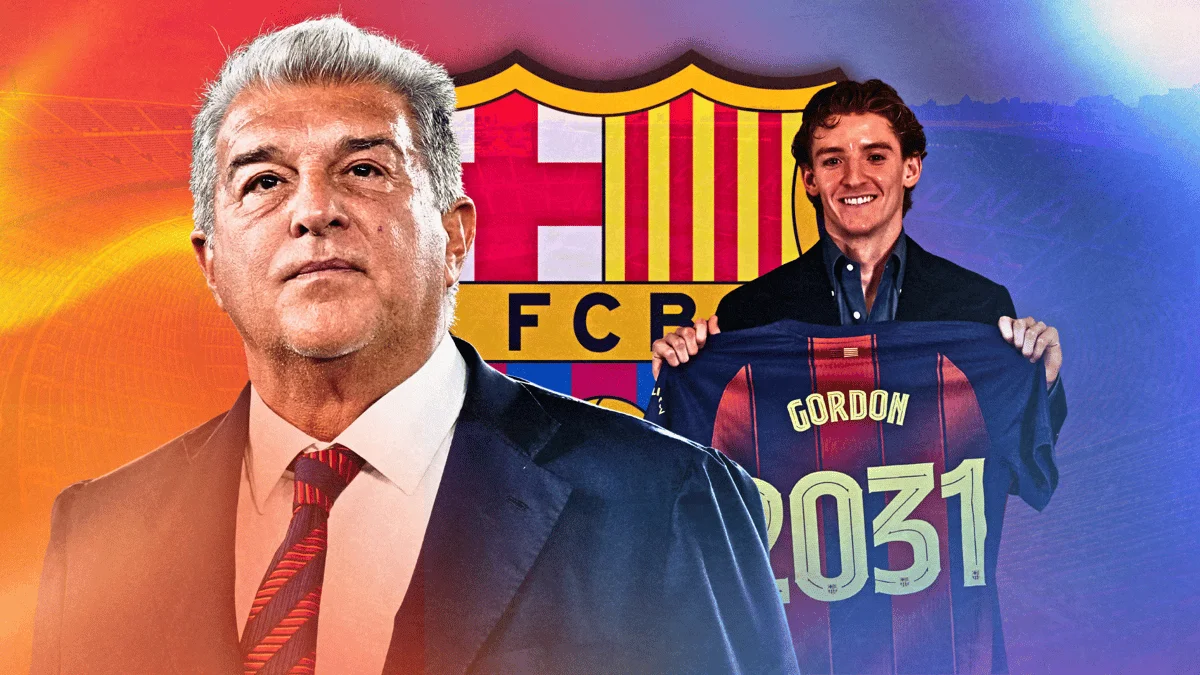 Joan Laporta, Anthony Gordon, Barcelona