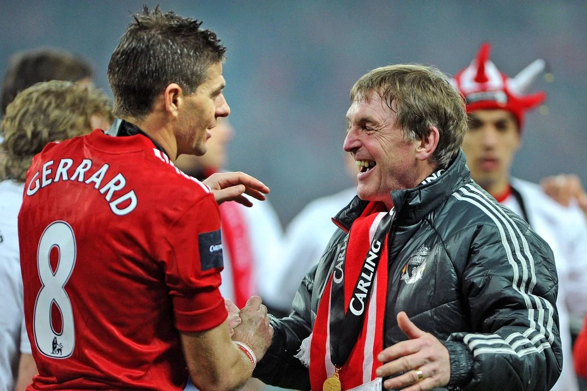 Liverpool legends Steven Gerrard and Kenny Dalglish