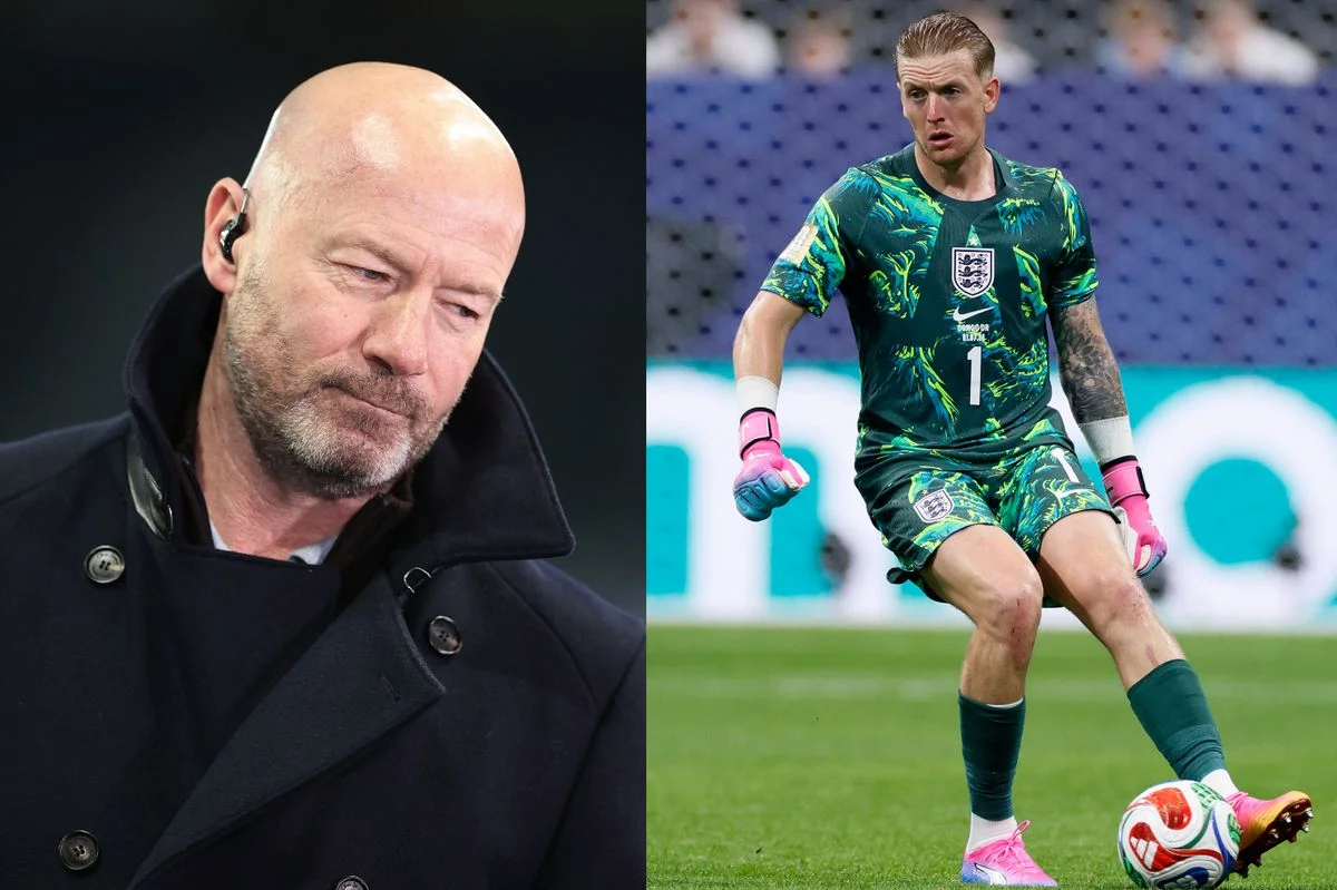 Alan Shearer and Jordan Pickford